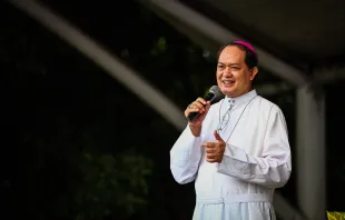 Bishop Pablo Virgilio Siongco David of Kalookan, who was elected president of the Filipino bishops' conference July 8, speaks in Manila Sept. 1, 2019. Credit: Gerard Carreon for LiCAS.news. 